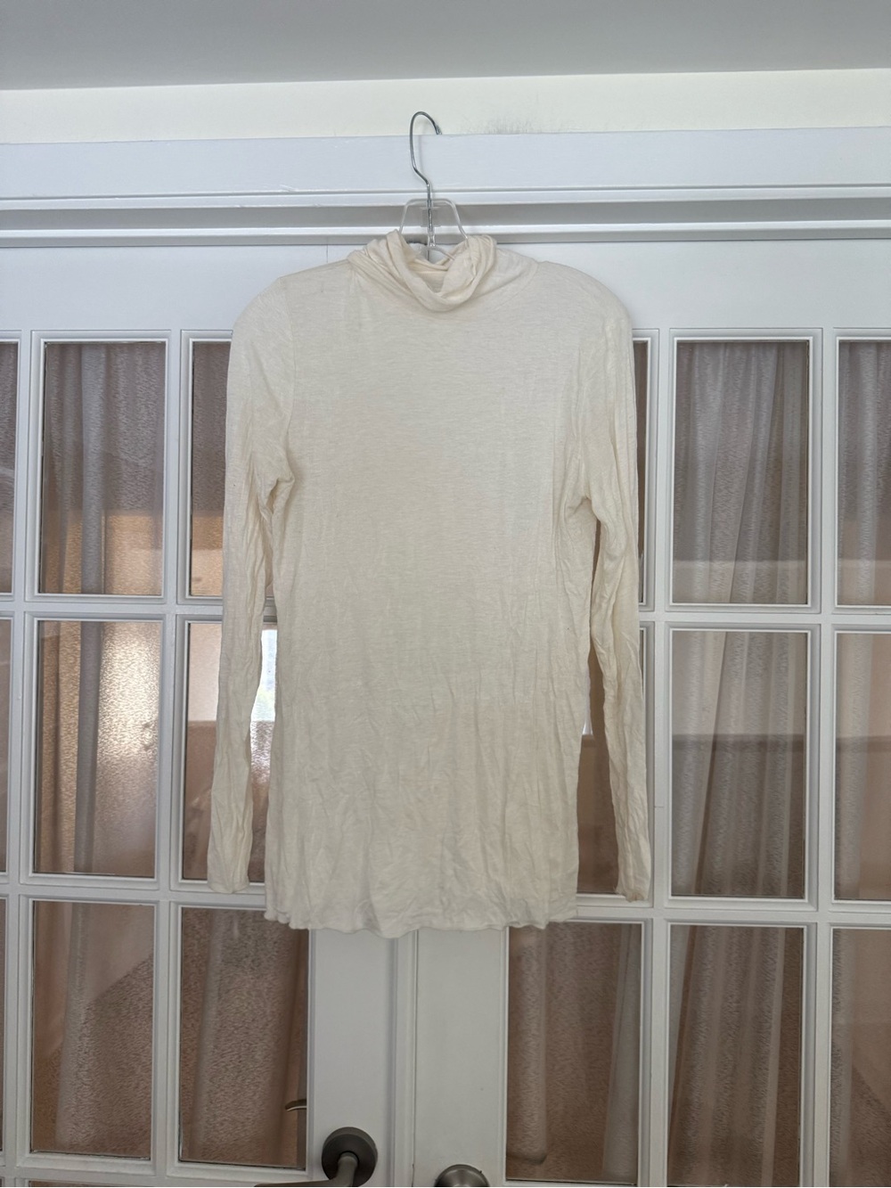 intimissimi Ultralight Cashmere Cream Long-Sleeve Turtleneck